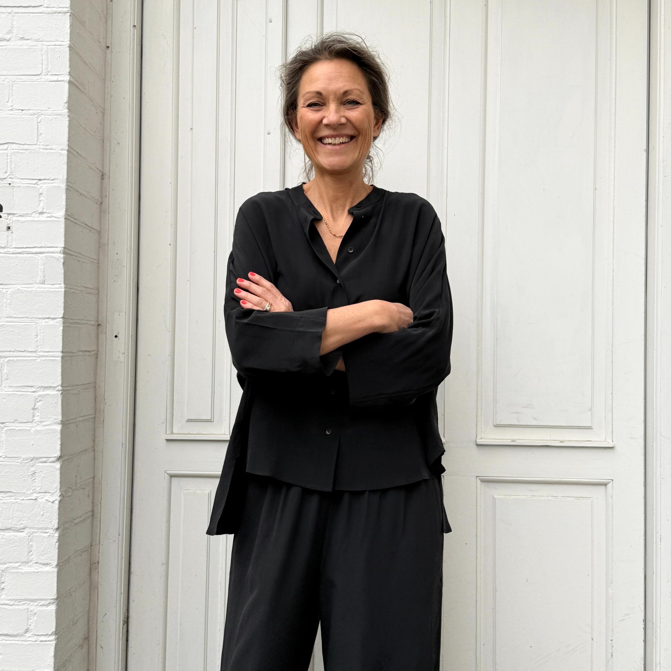 Seoul Skjorte - Silke - Black