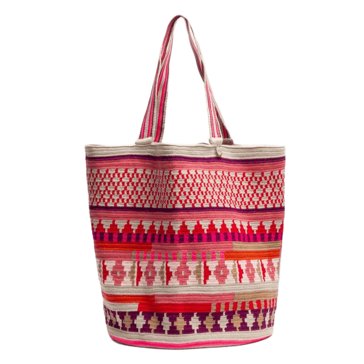 Tote Bag - RAVEN - Pink & Red