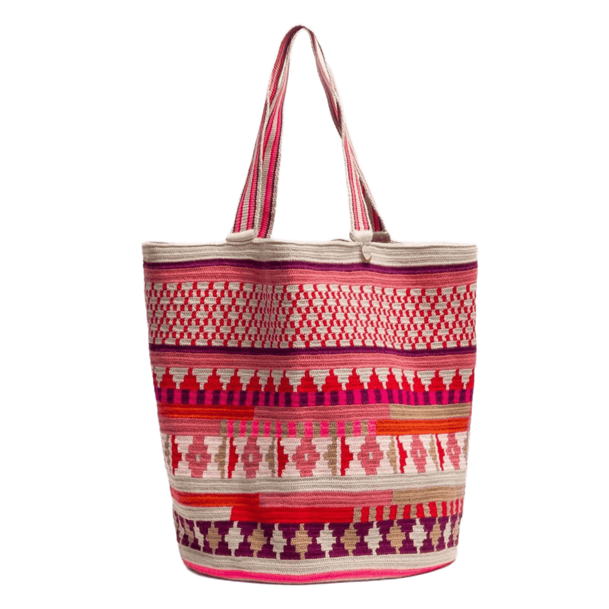 Tote Bag - RAVEN - Pink & Red