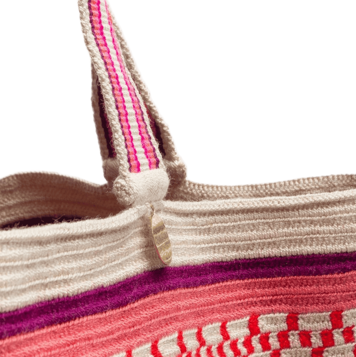 Tote Bag - RAVEN - Pink & Red