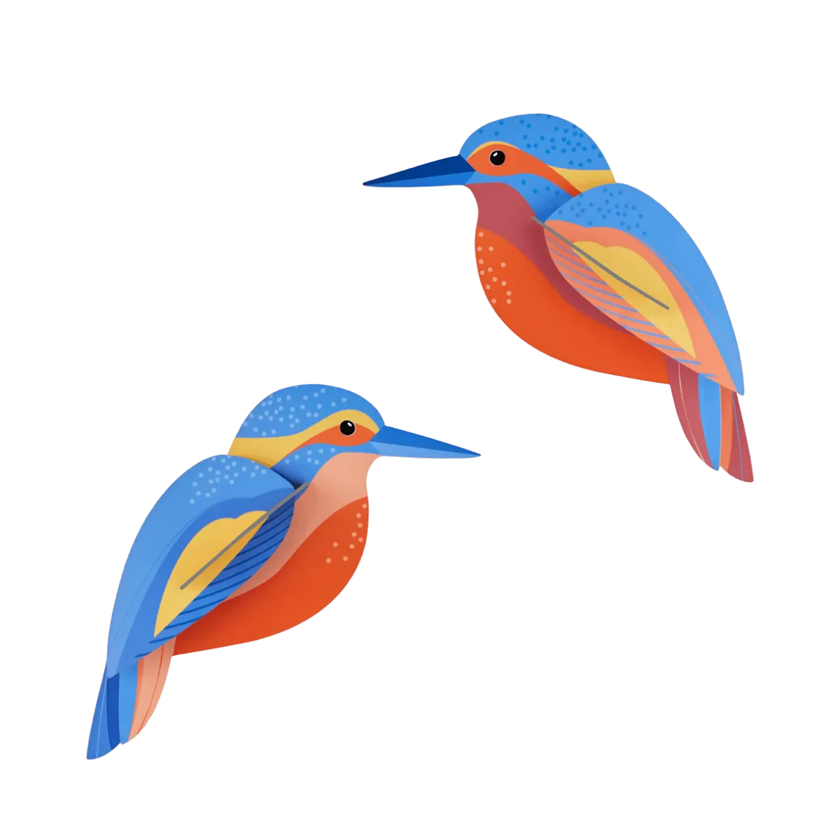 Vægdekoration - Kingfishers