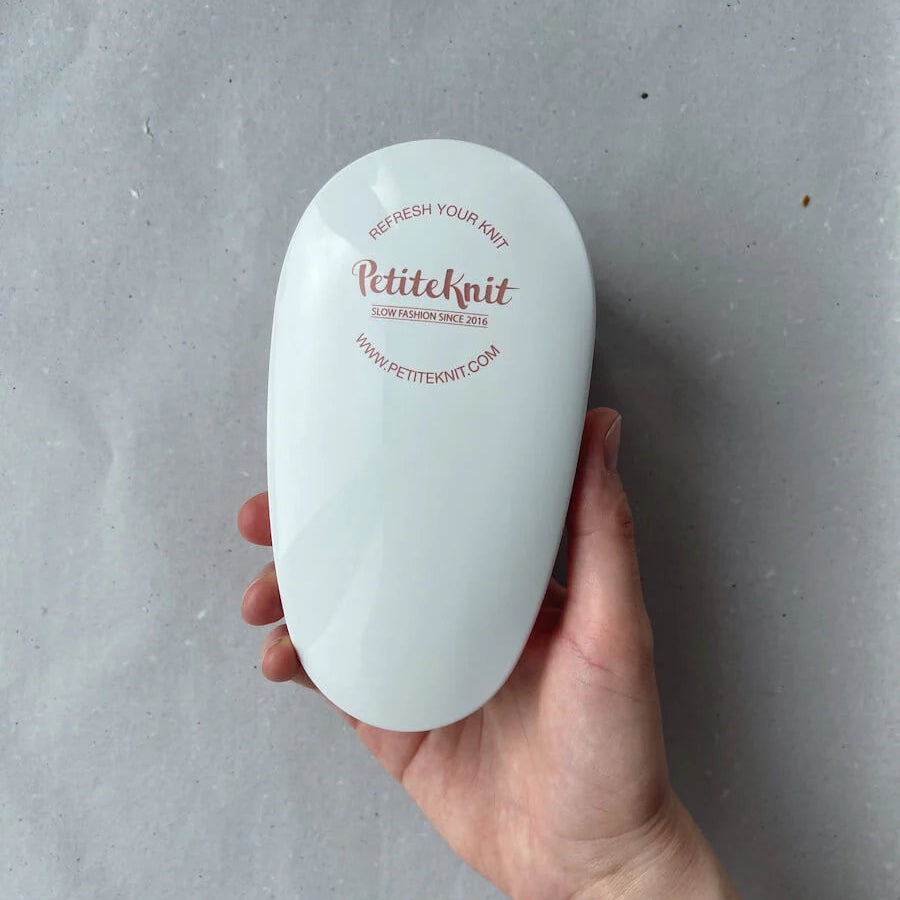 PetiteKnit lint remover med roterende blade og fnugopsamler