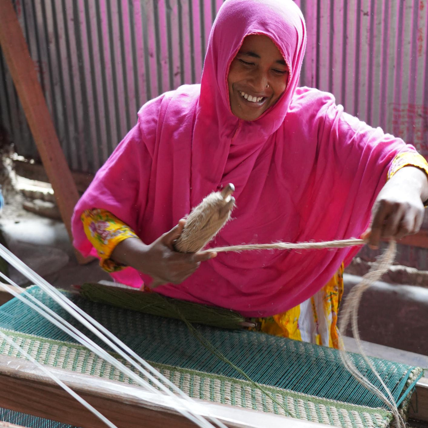 Flerfarvet Sari Løber