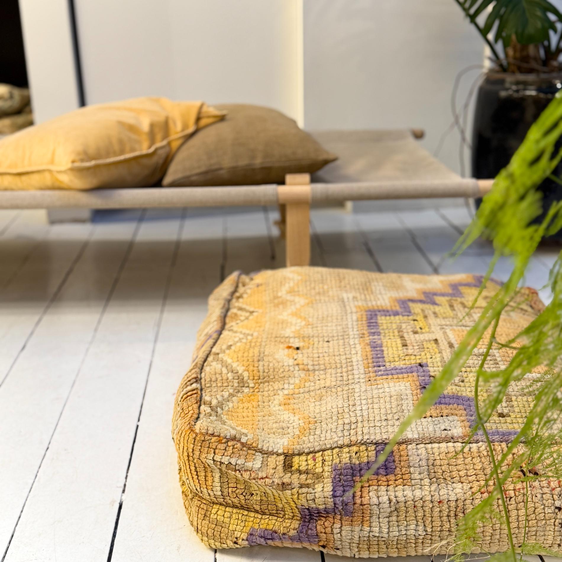 Vintage Marokkansk Puf Betræk - Unika