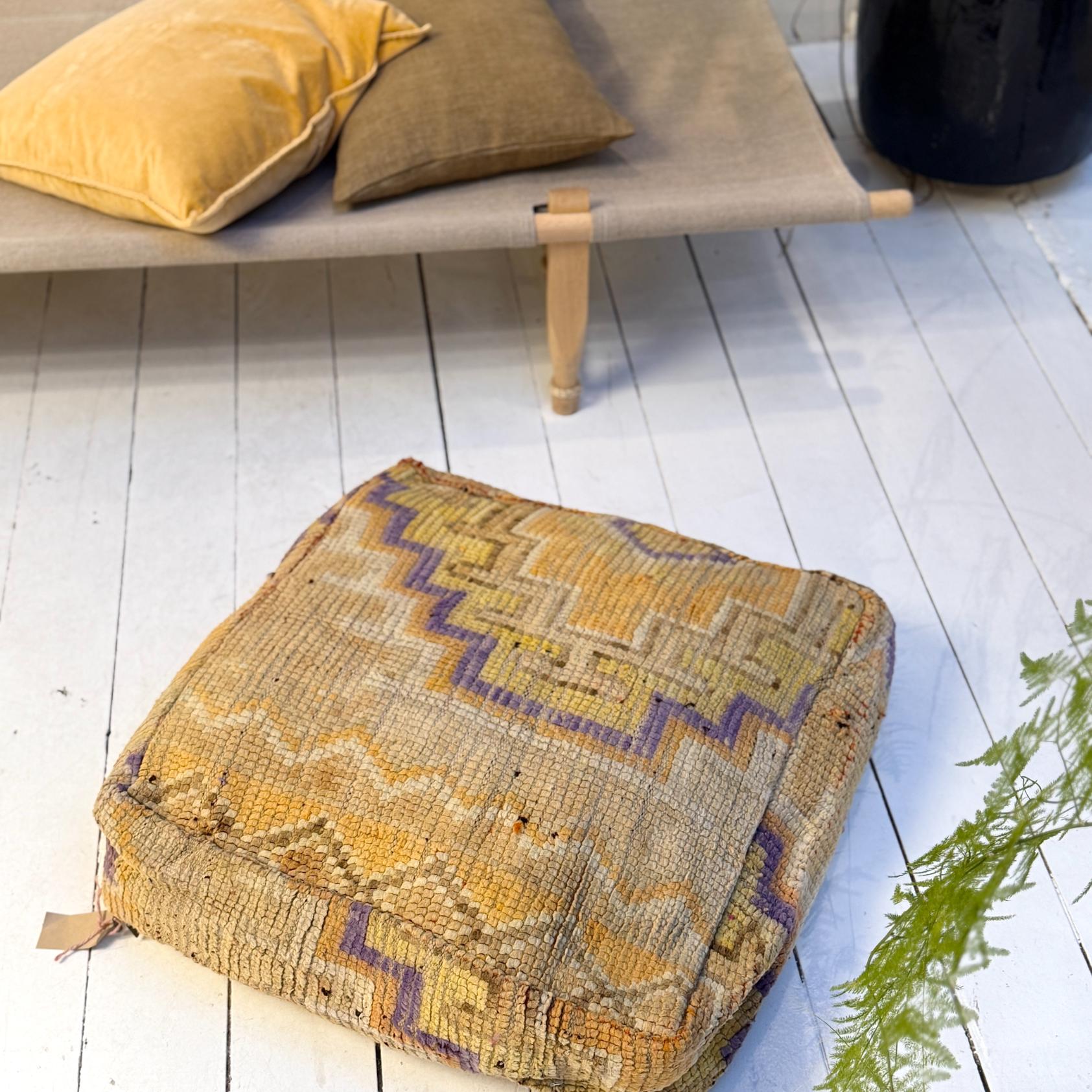 Vintage Marokkansk Puf Betræk - Unika