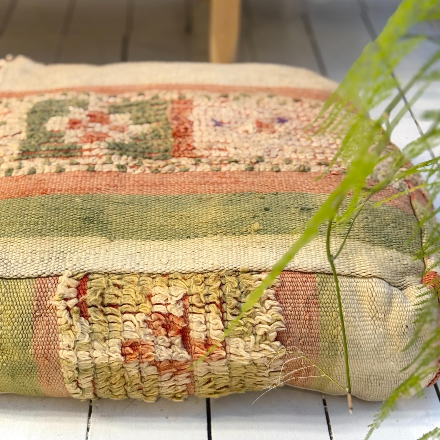 Vintage Marokkansk Puf Betræk - Unika