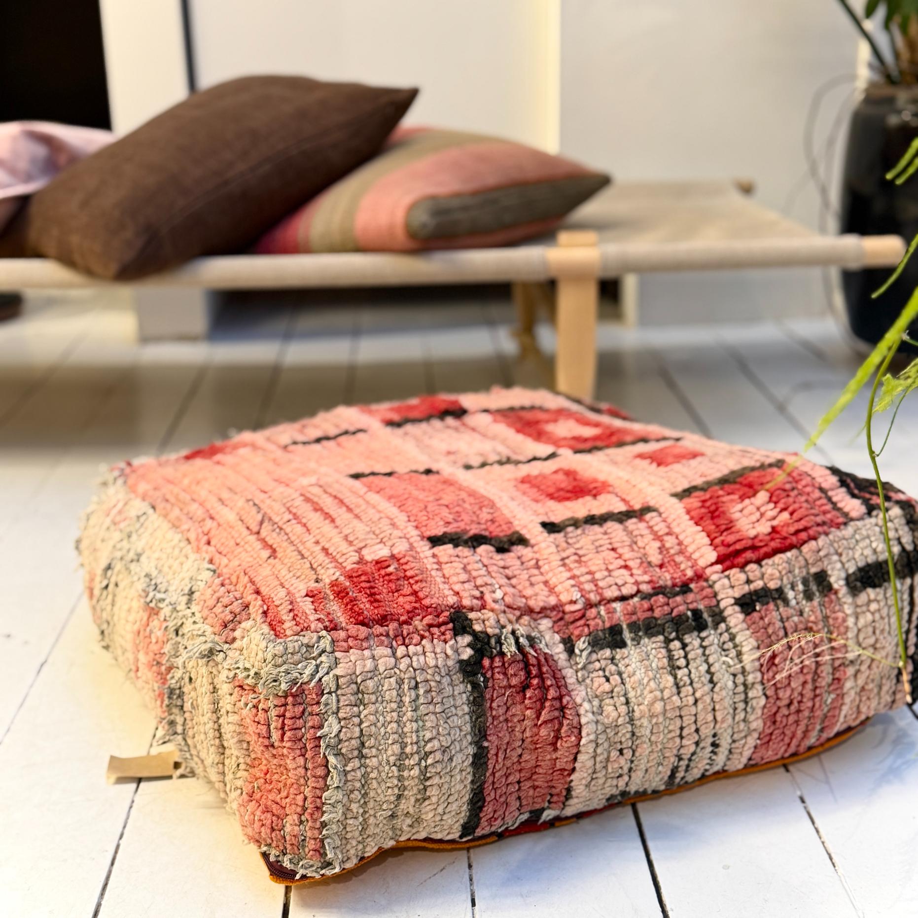 Vintage Marokkansk Puf Betræk - Unika