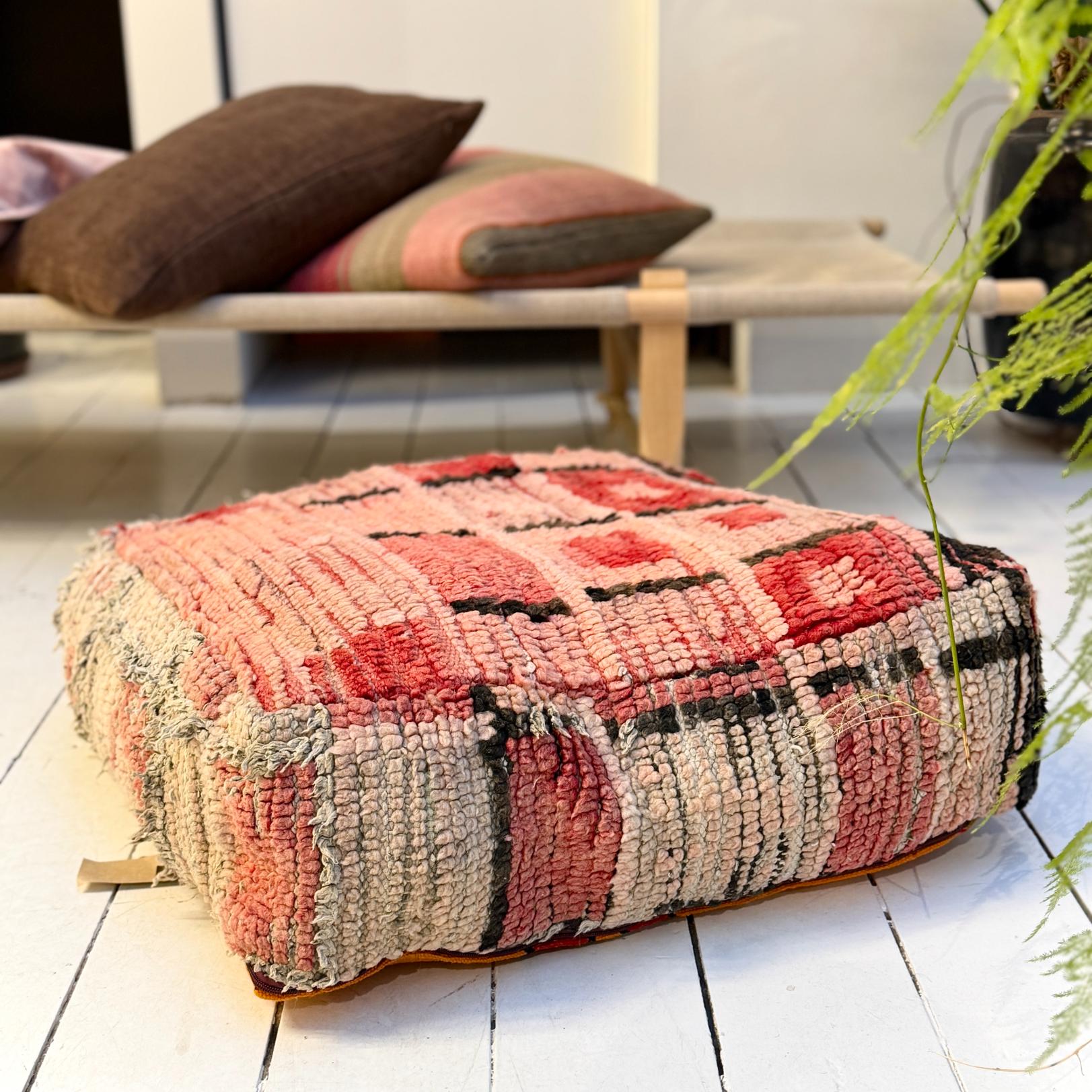 Vintage Marokkansk Puf Betræk - Unika