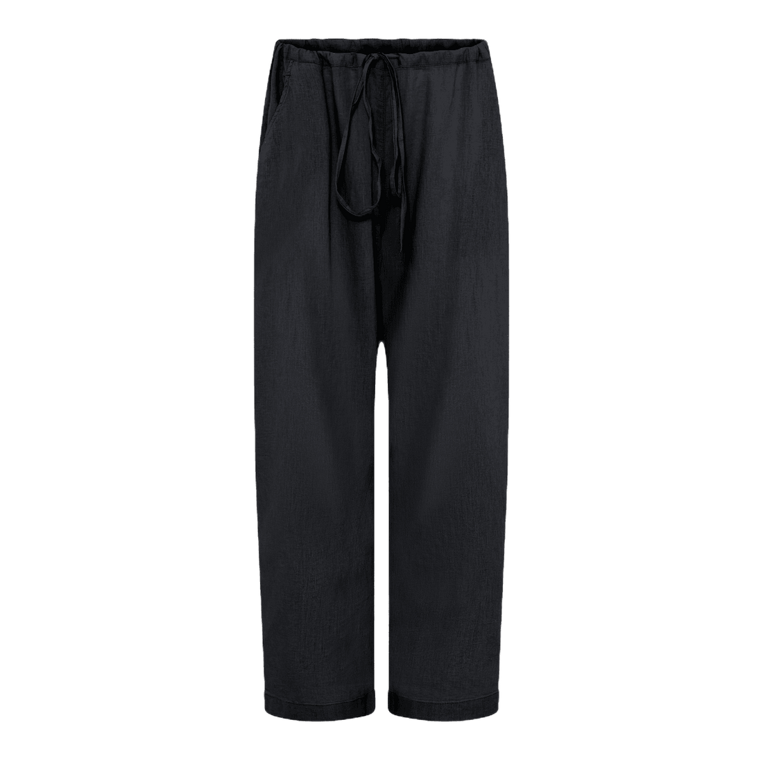 Milano bukserne er en afslappet buks med ekstra stof ved numsen, så den får et hængelook. Disse er i hør og i grå