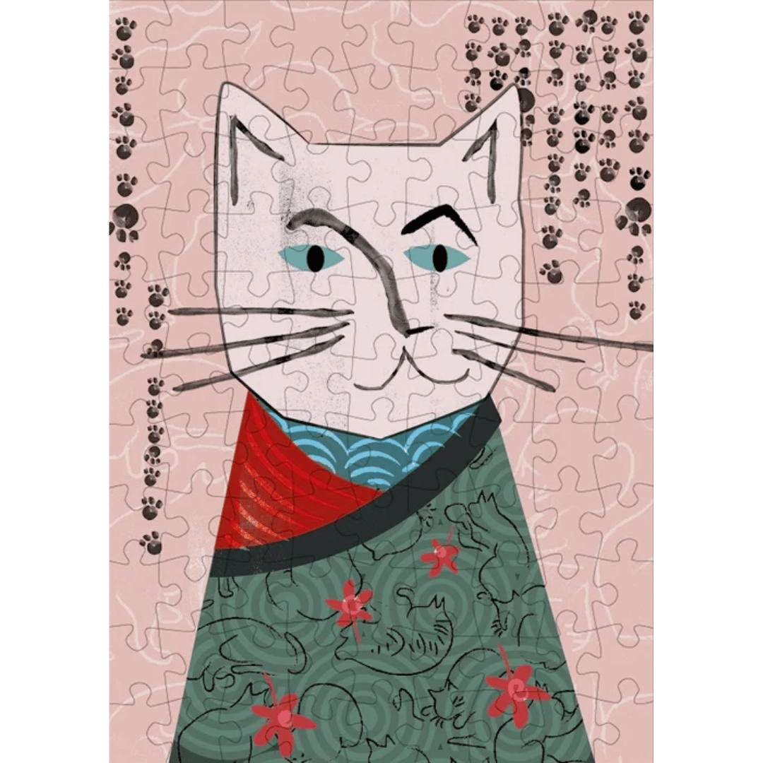 Mini Puslespil (99 brikker) - Kittygawa Hiroshige