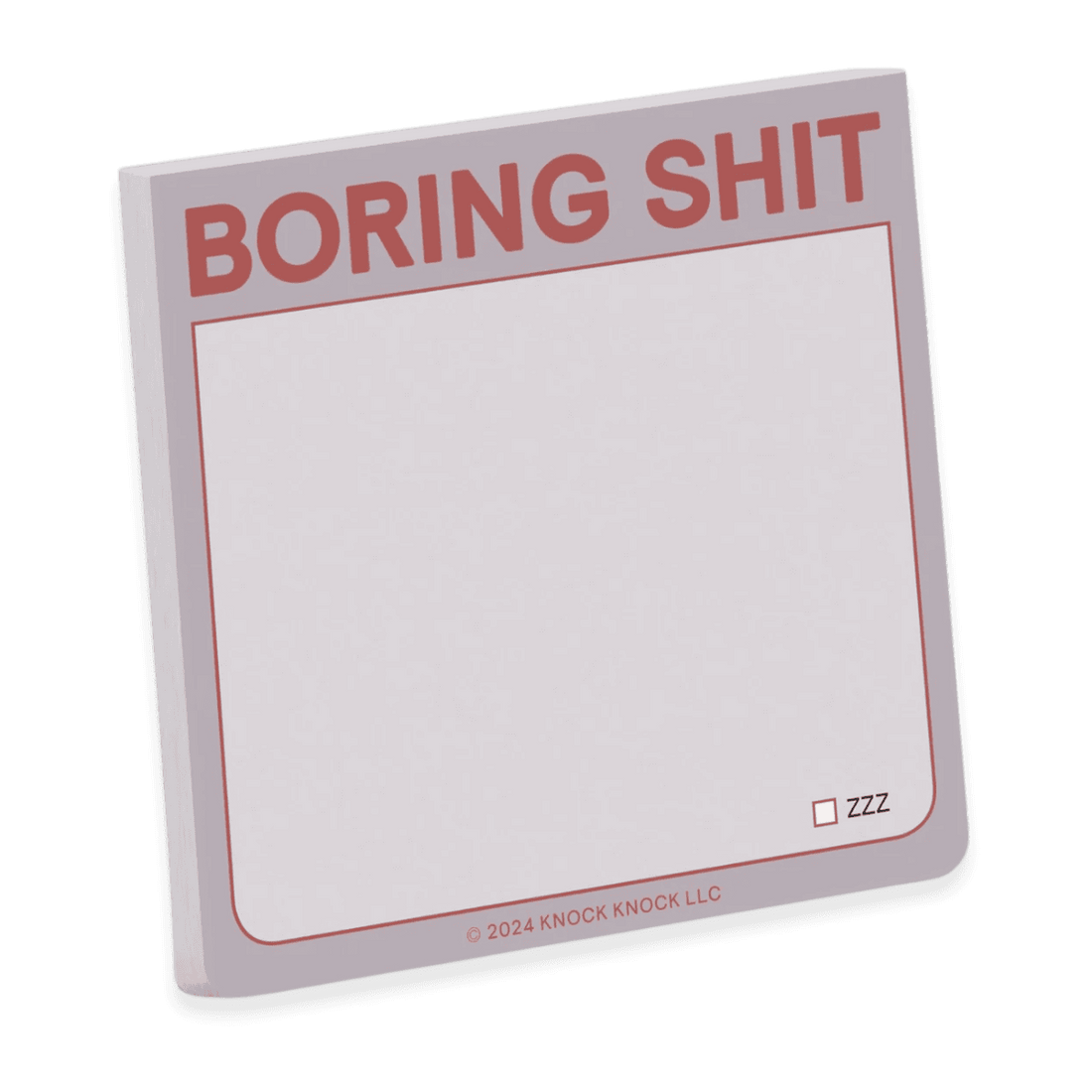 Boring shit er en lille note, hvor du kan skrive alle de kedelige ting du skal