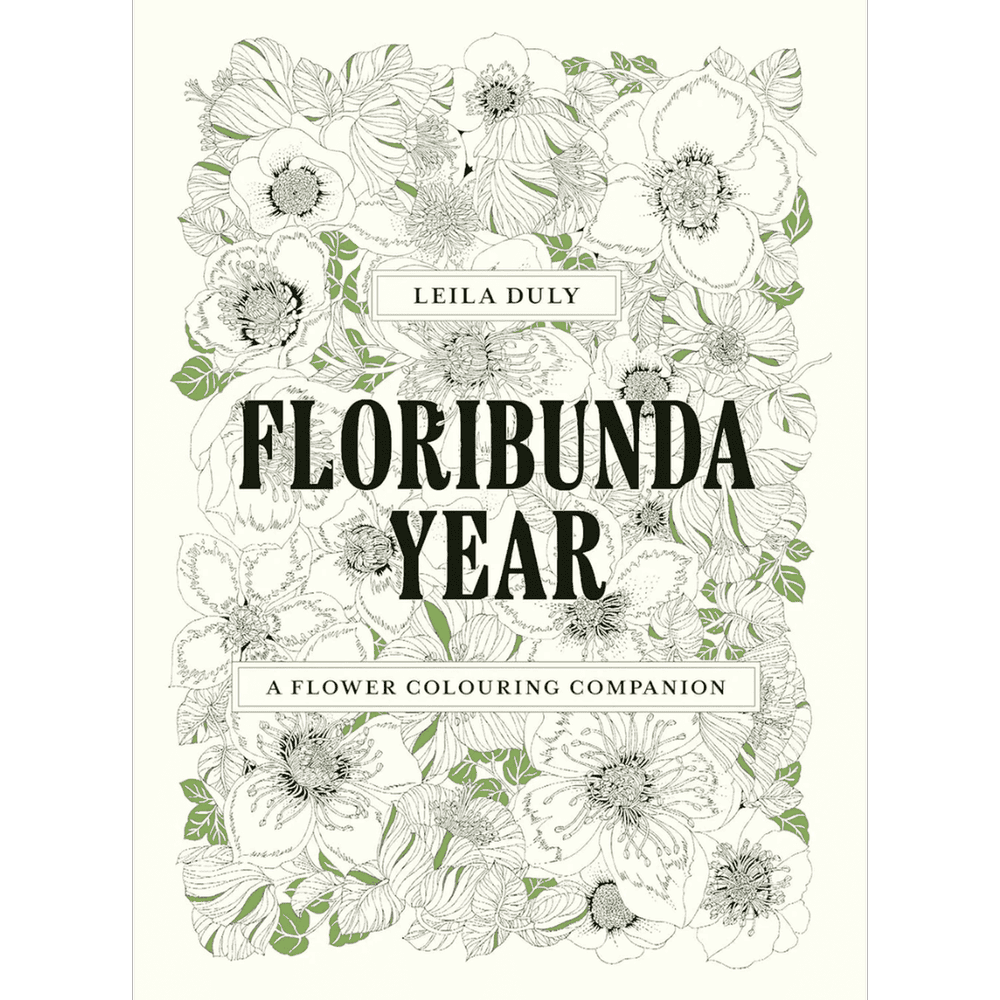 Florinbunda year er en malebog med blomster