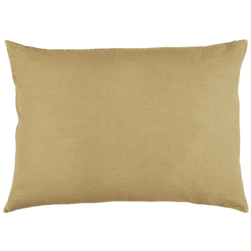 Hør Pude - Mustard (03)