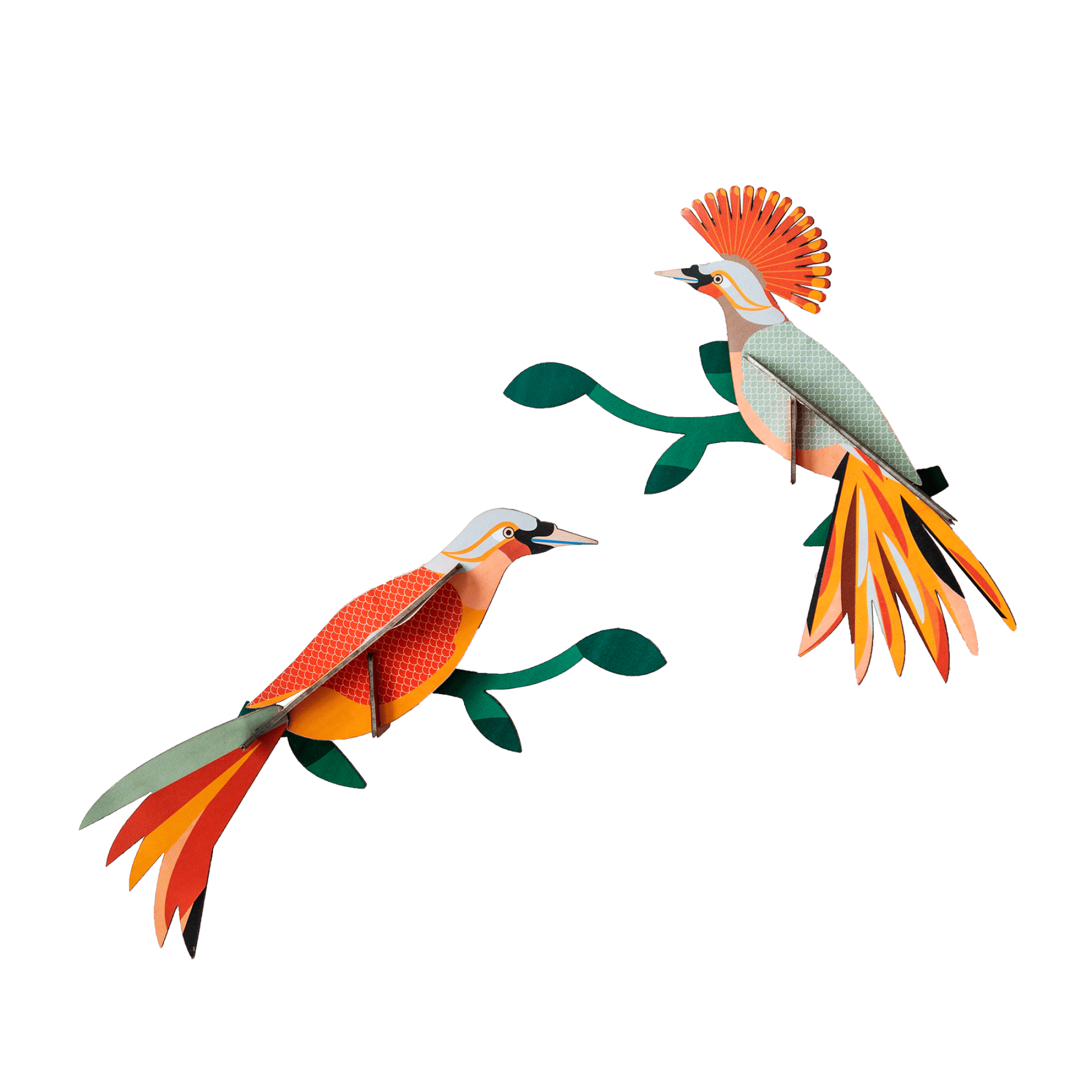 Fugle til vægdekoration