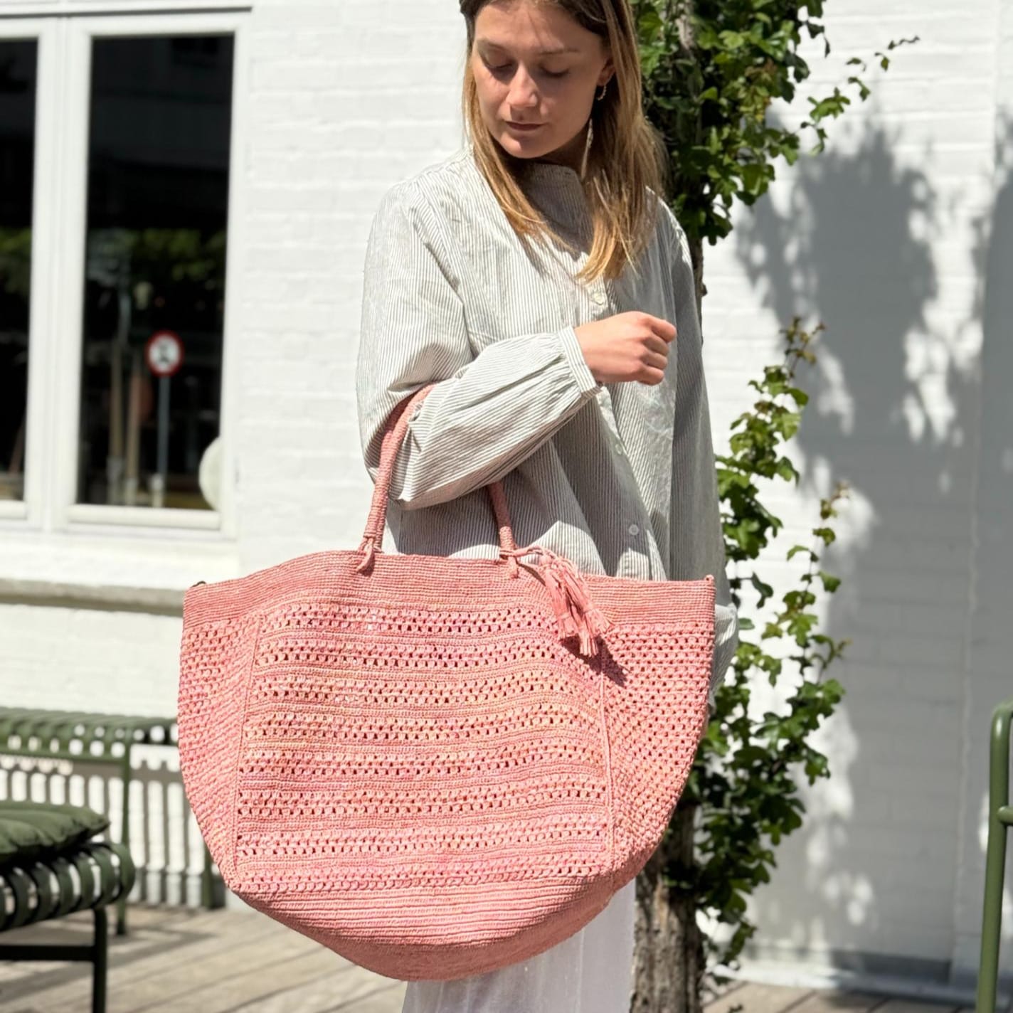 Stor Strandtaske - Tsara XL - Rose