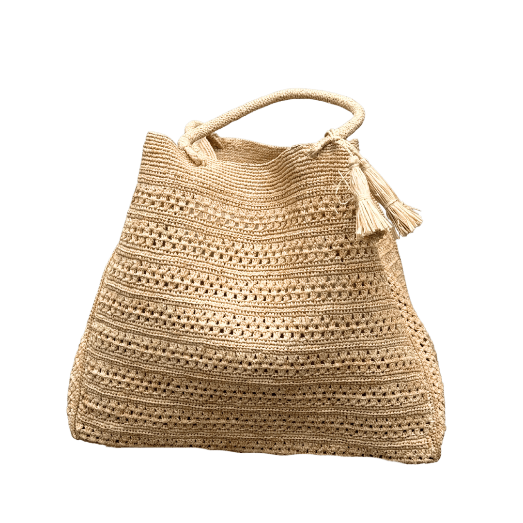 Stor Strandtaske - Tsara XL - Natur
