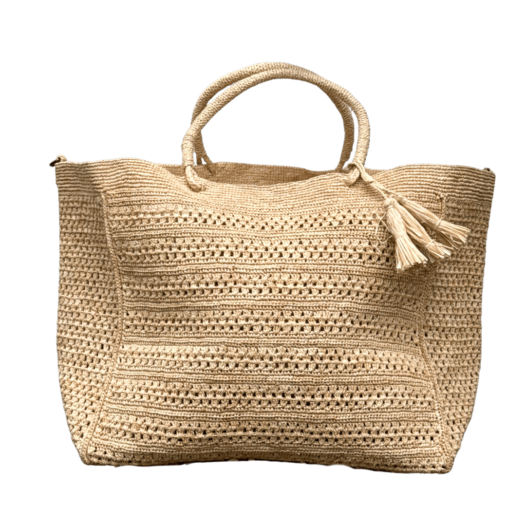 Stor Strandtaske - Tsara XL - Natur