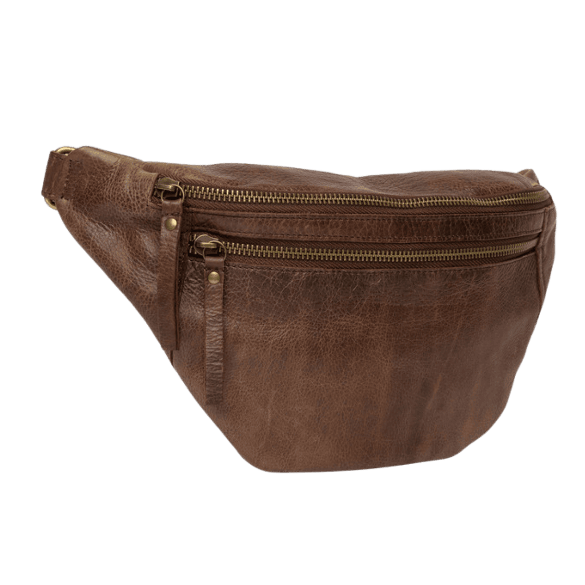 Faust er en bumbag taske fra ReDesigned. Denne er i farven woodsmoke som er en mørkebrun læder