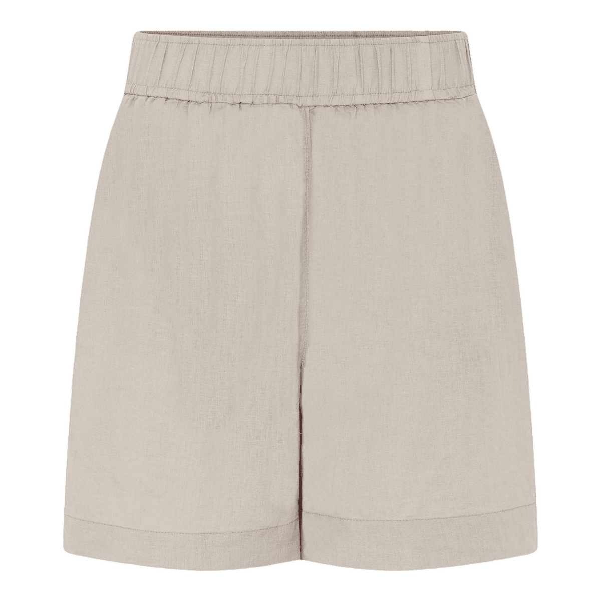 Sydney shorts fra FRAU med elastik i taljen. Disse er i hør og i brun