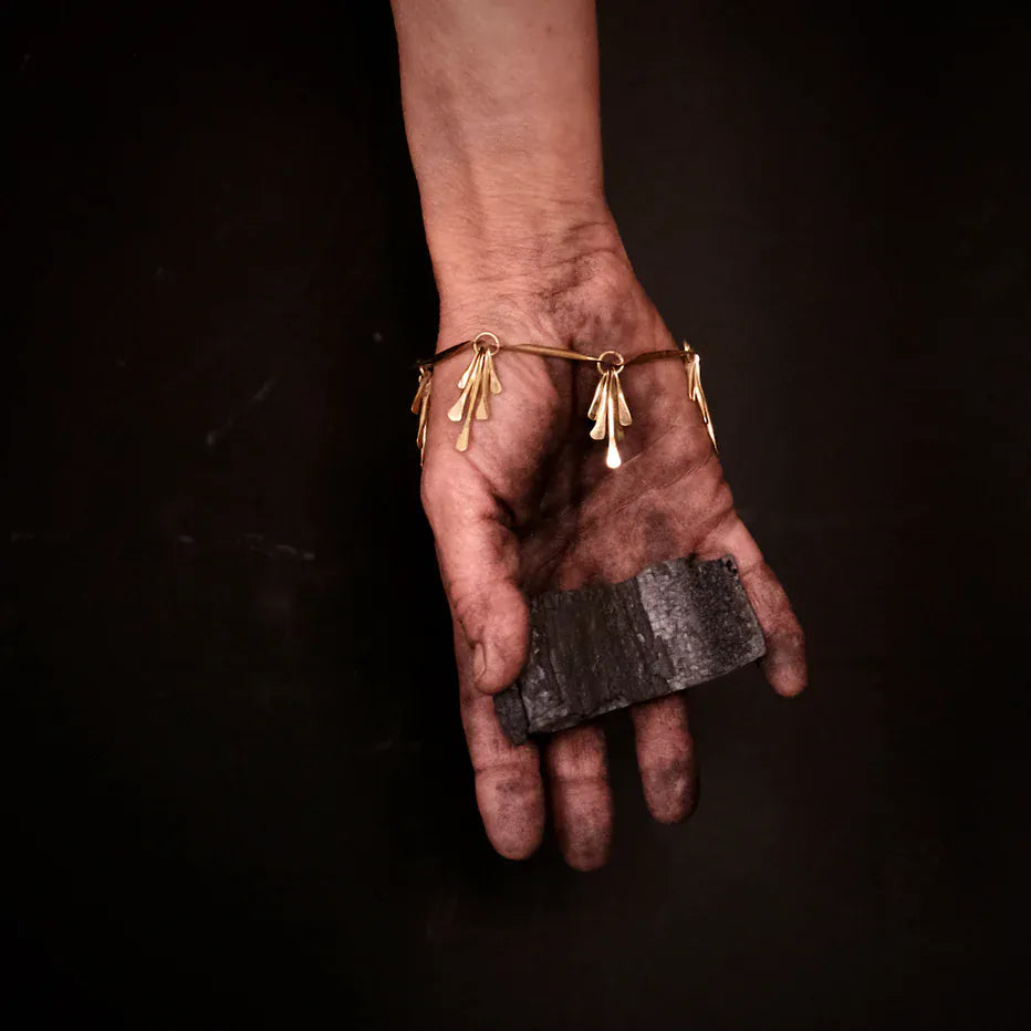 Taos Feather Armbånd - Messing