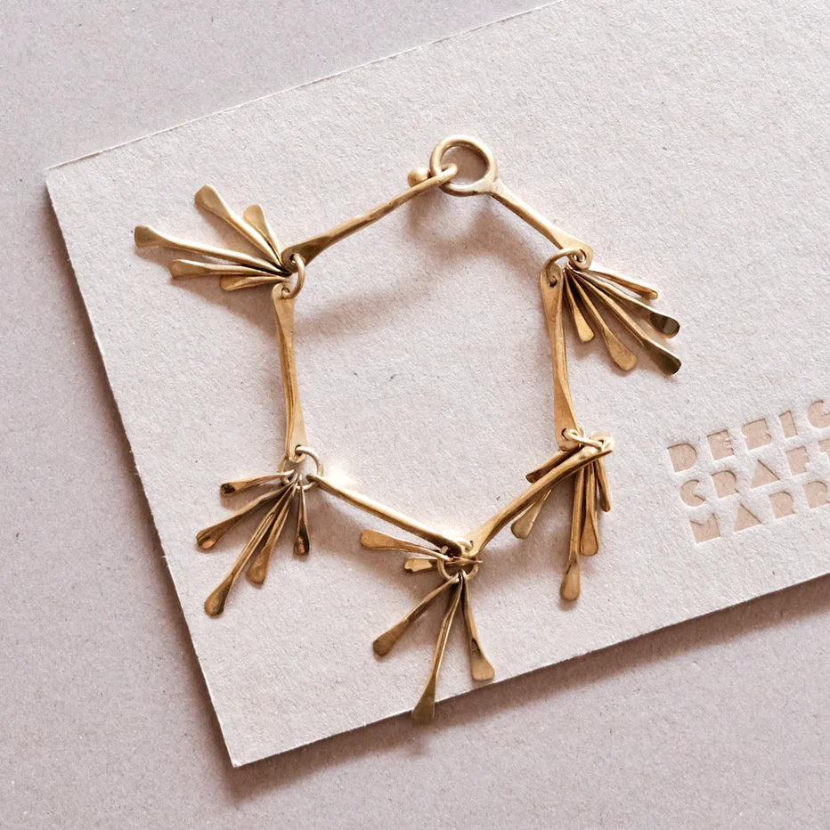 Taos Feather Armbånd - Messing