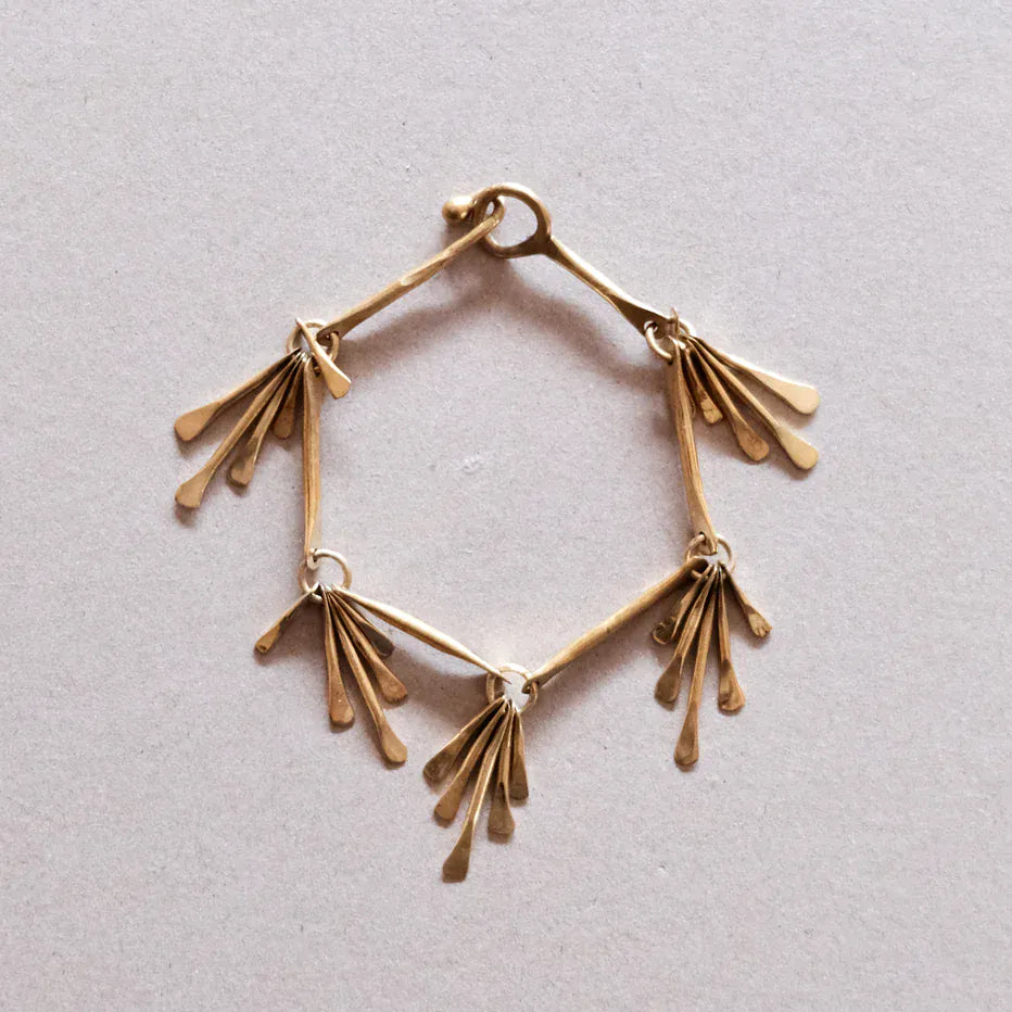 Taos Feather Armbånd - Messing