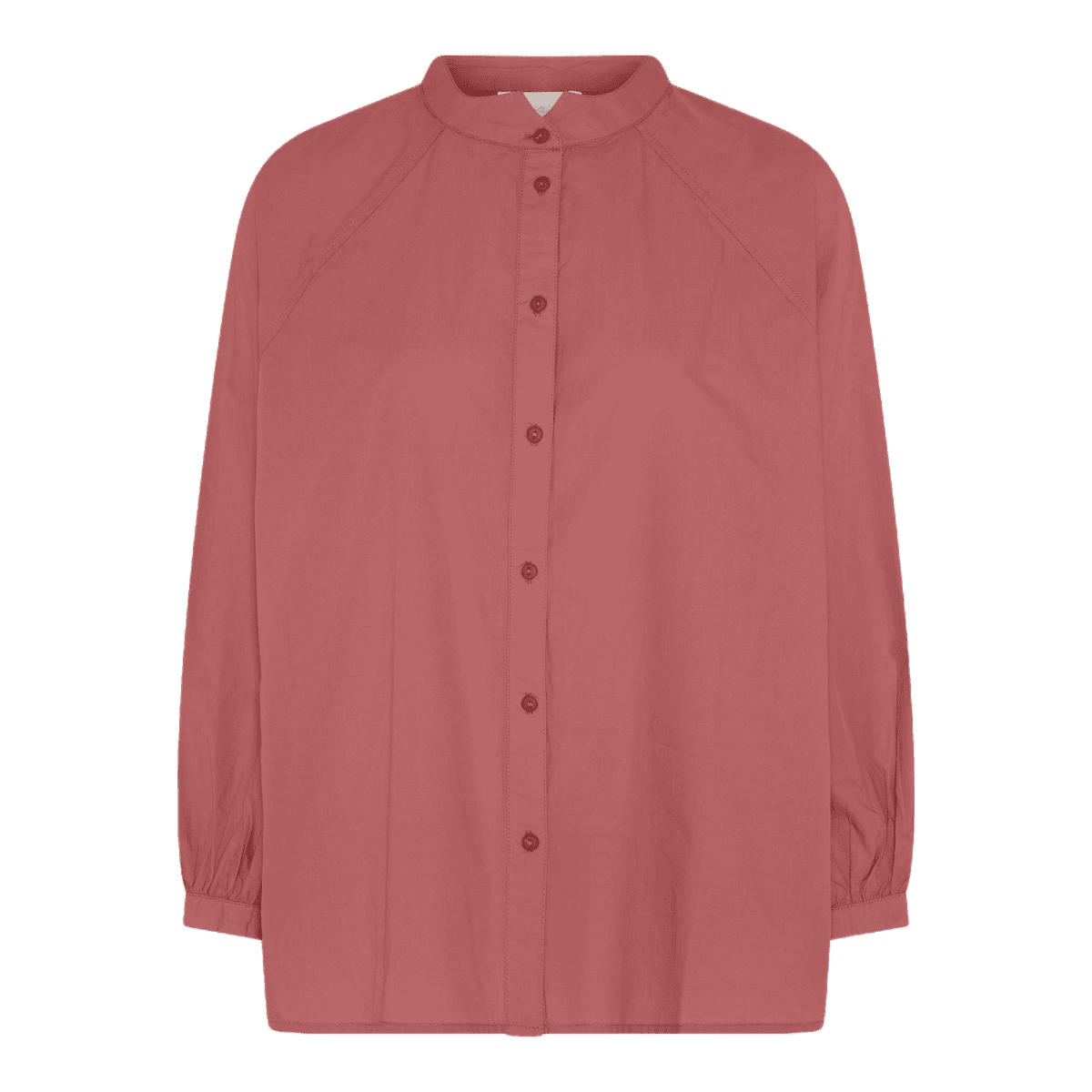 Tokyo skjorten fra FRAU er langærmet og stor i ærmer og omkreds. Denne er i øko bomuld og i rosa