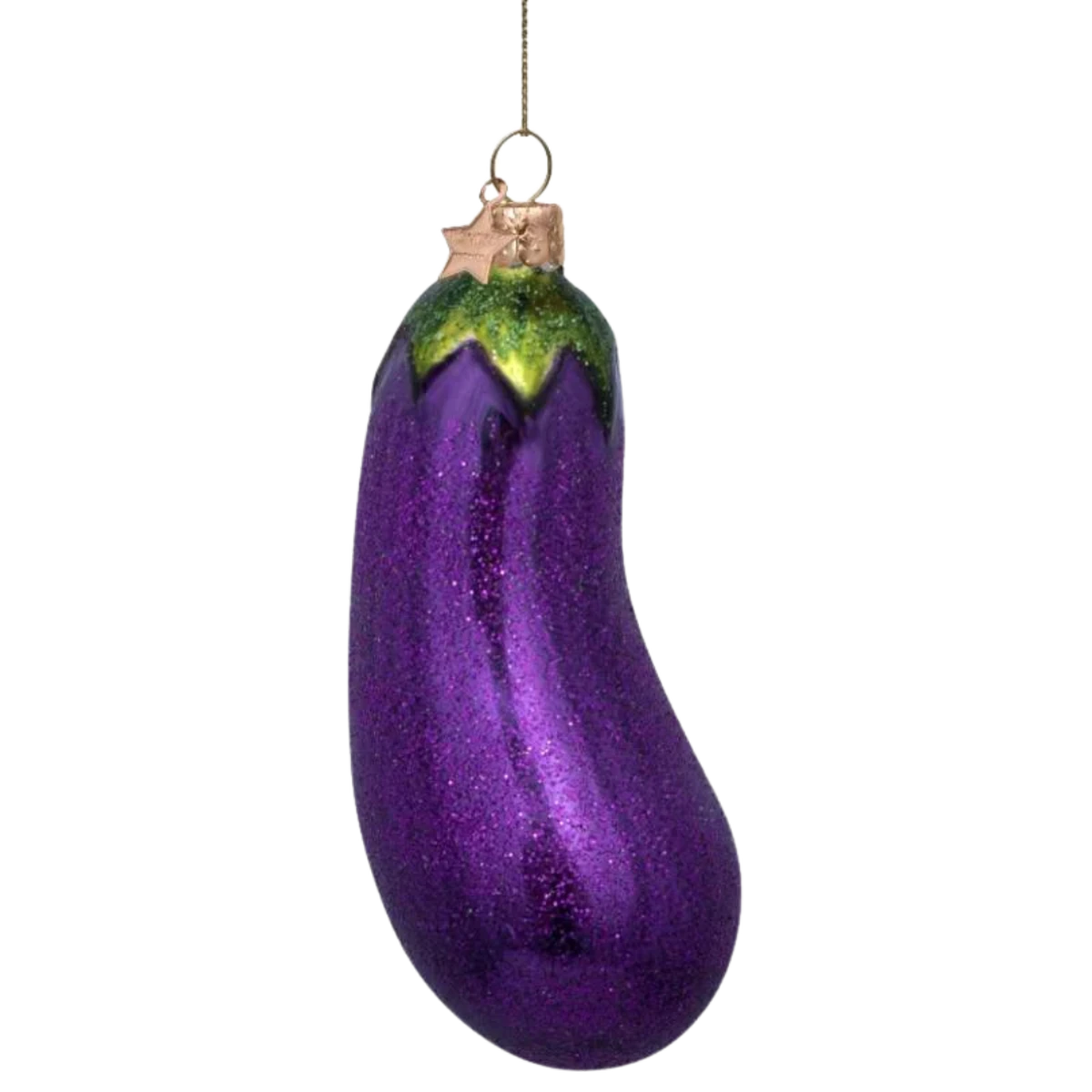 Lilla aubergine julekugle