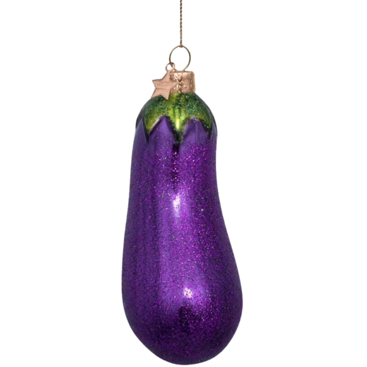 Lilla aubergine julekugle