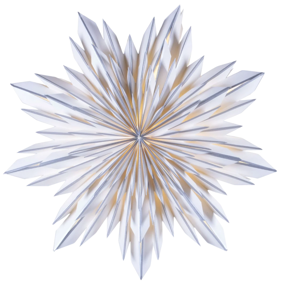 Elsa, sølv julestjerne i papir, fra Watt&Veke