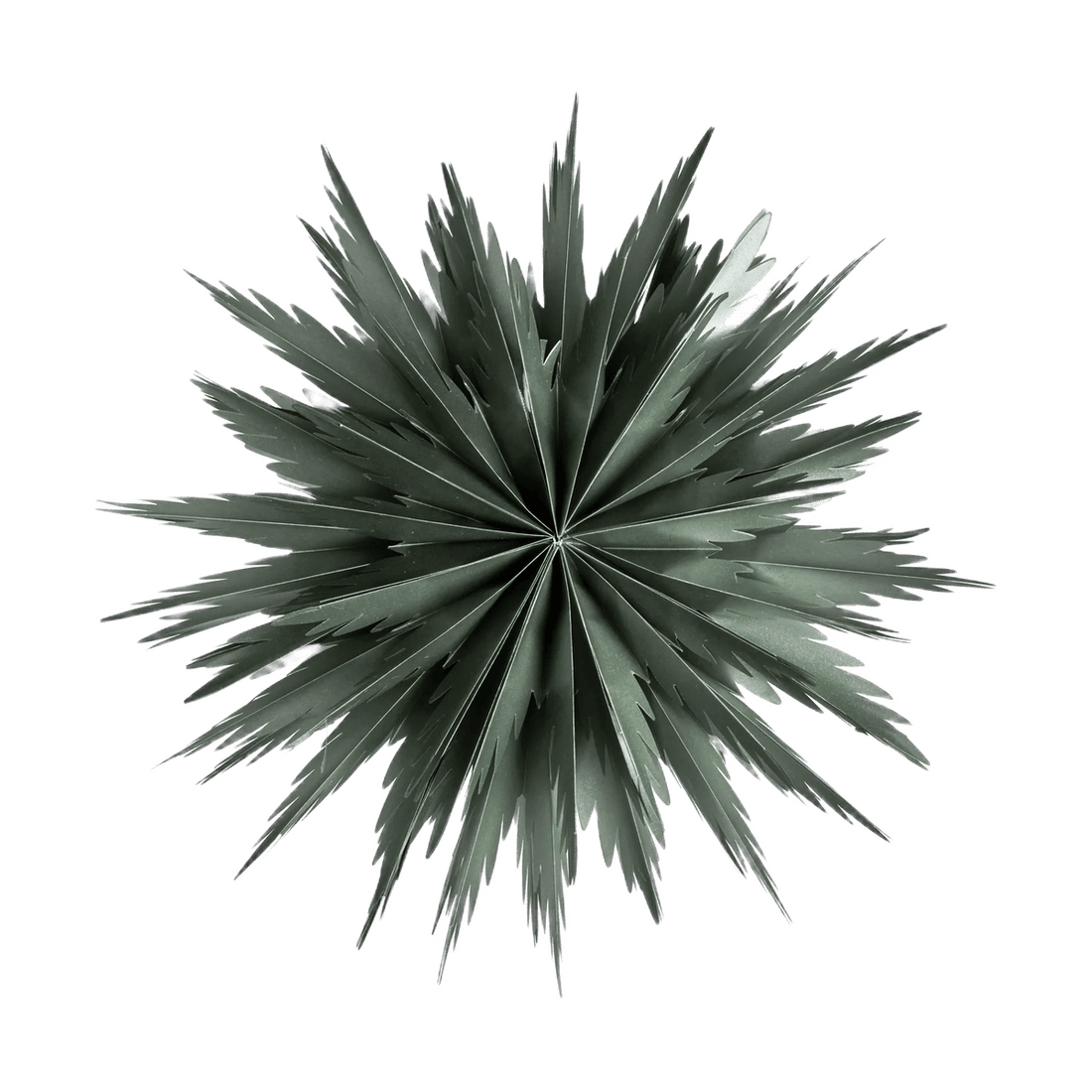 Liz er en grøn papirsstjerne fra Watt & Veke - perfekt til jul og som højtidspynt!