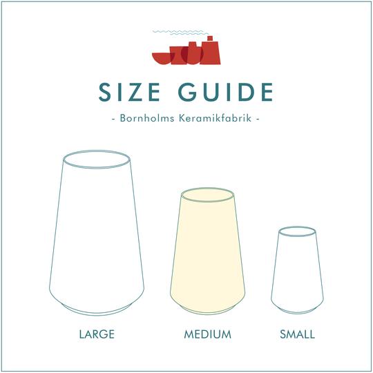 Ø-Vase, Størrelses guide
