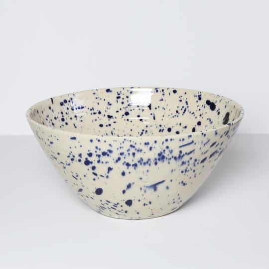 Bornholms Keramikfabrik Ø-BOWL L Blue Splash