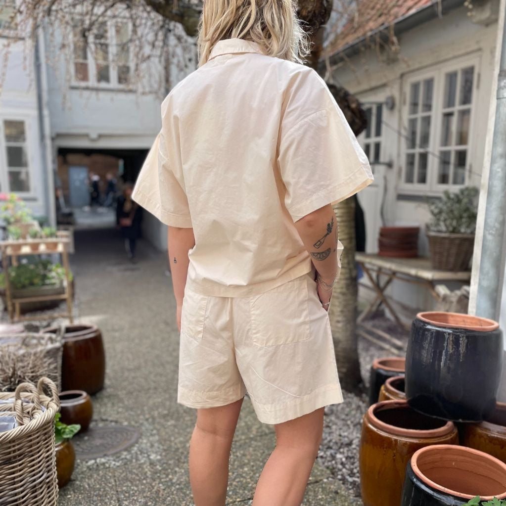 Sydney String Shorts - Øko Bomuld - Tapioca
