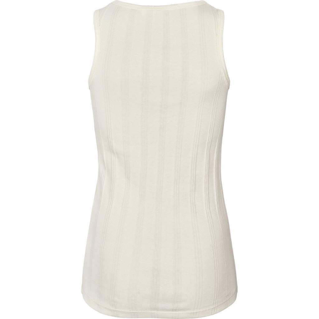 Gai+Lisva tanktop i 100 % bomuld og i en fin off white farve
