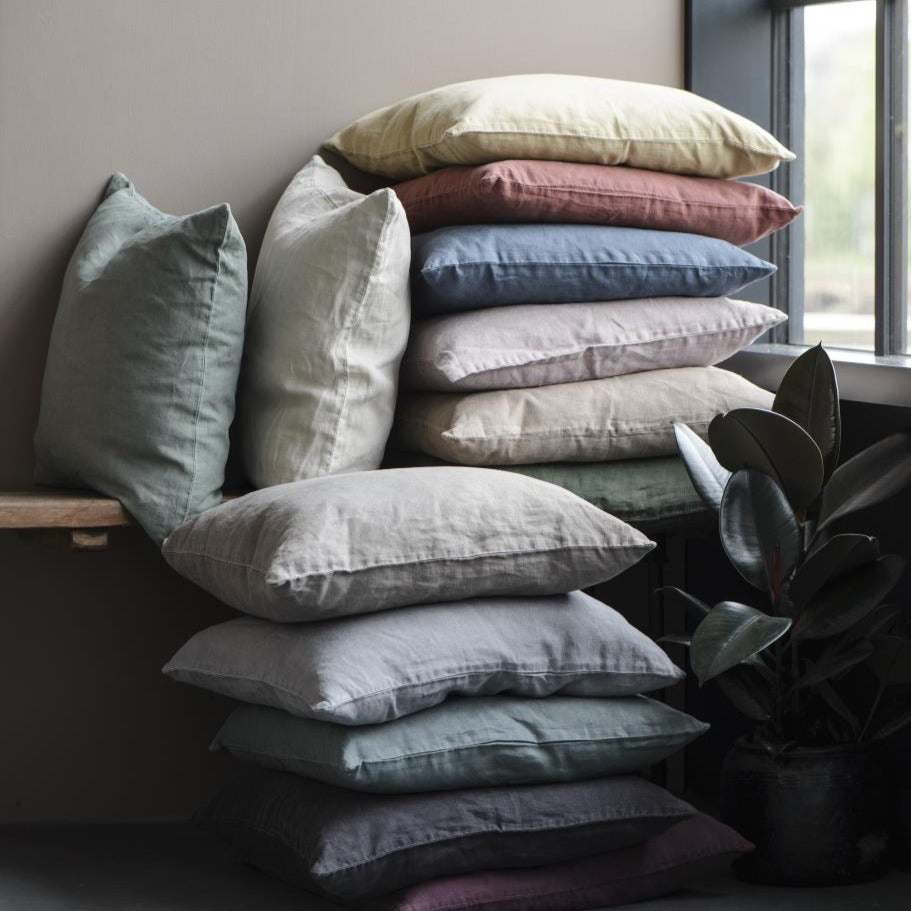 Lækre hørpuder i mange farver fra Ib Laursen