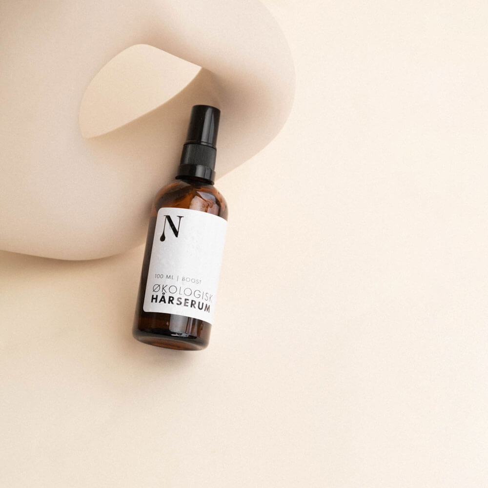 Økologisk hår serum, glød fra naturligolie