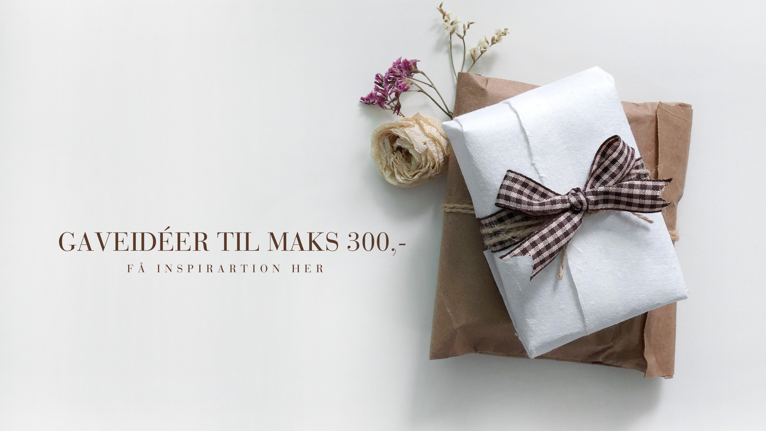 Gaveidéer til maks 300 kr.