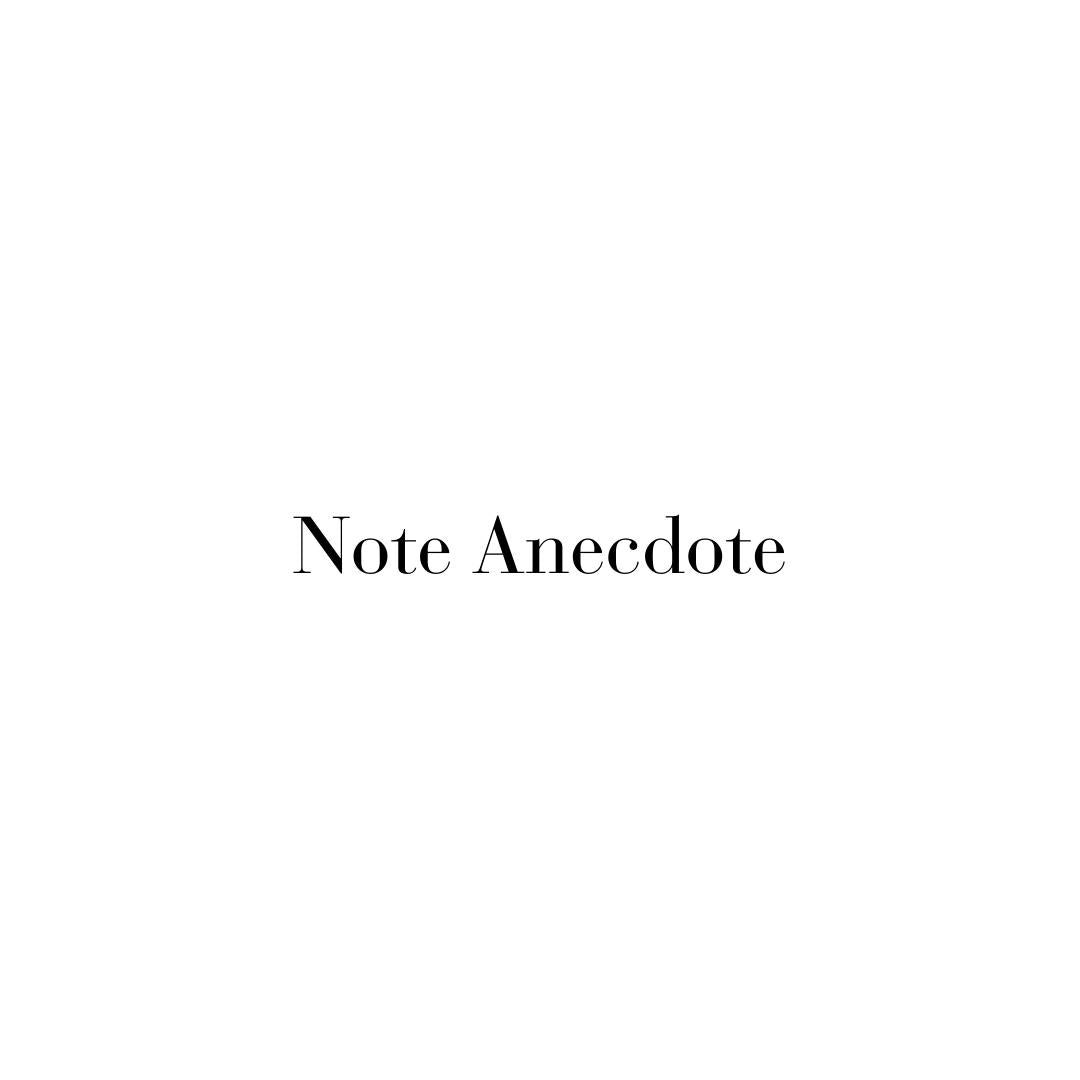 Note Anecdote