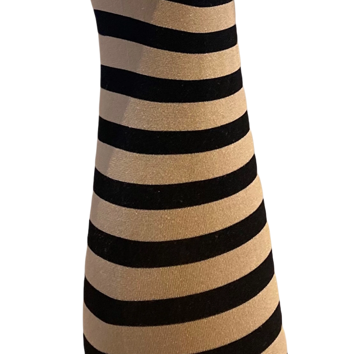 Klara Strømpebukser - Camel and black stripe