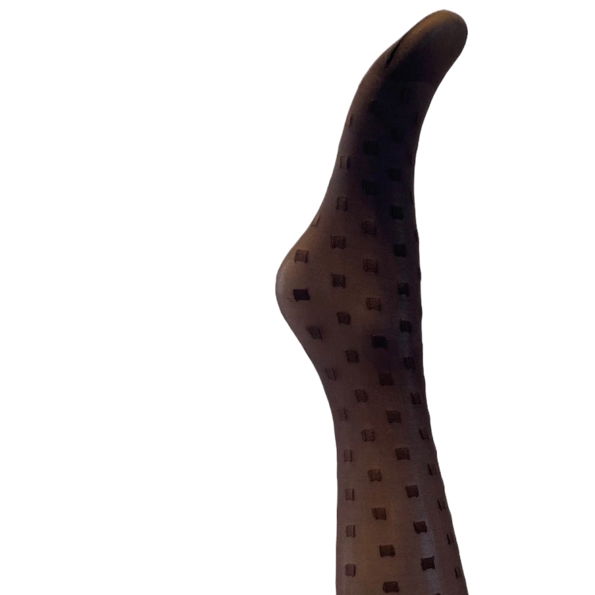 Karen Strømpebukser - Dark brown w. brown square