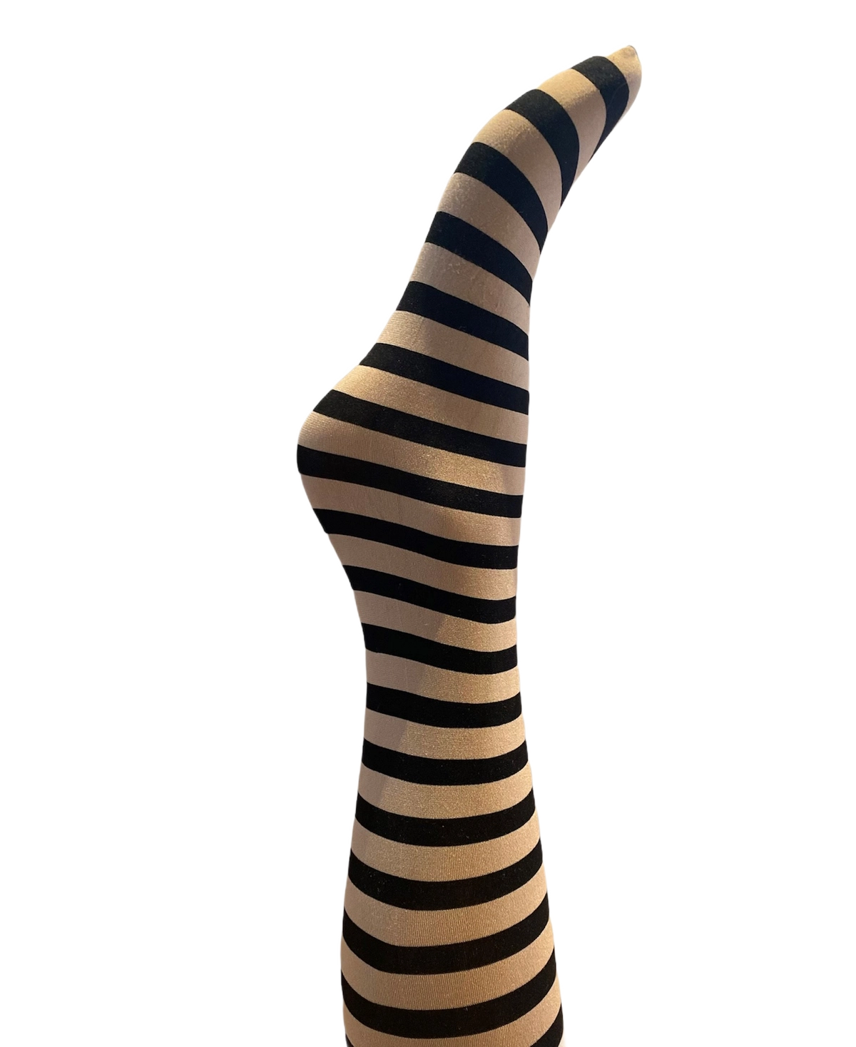 Klara Knæstrømper - Camel and black stripe