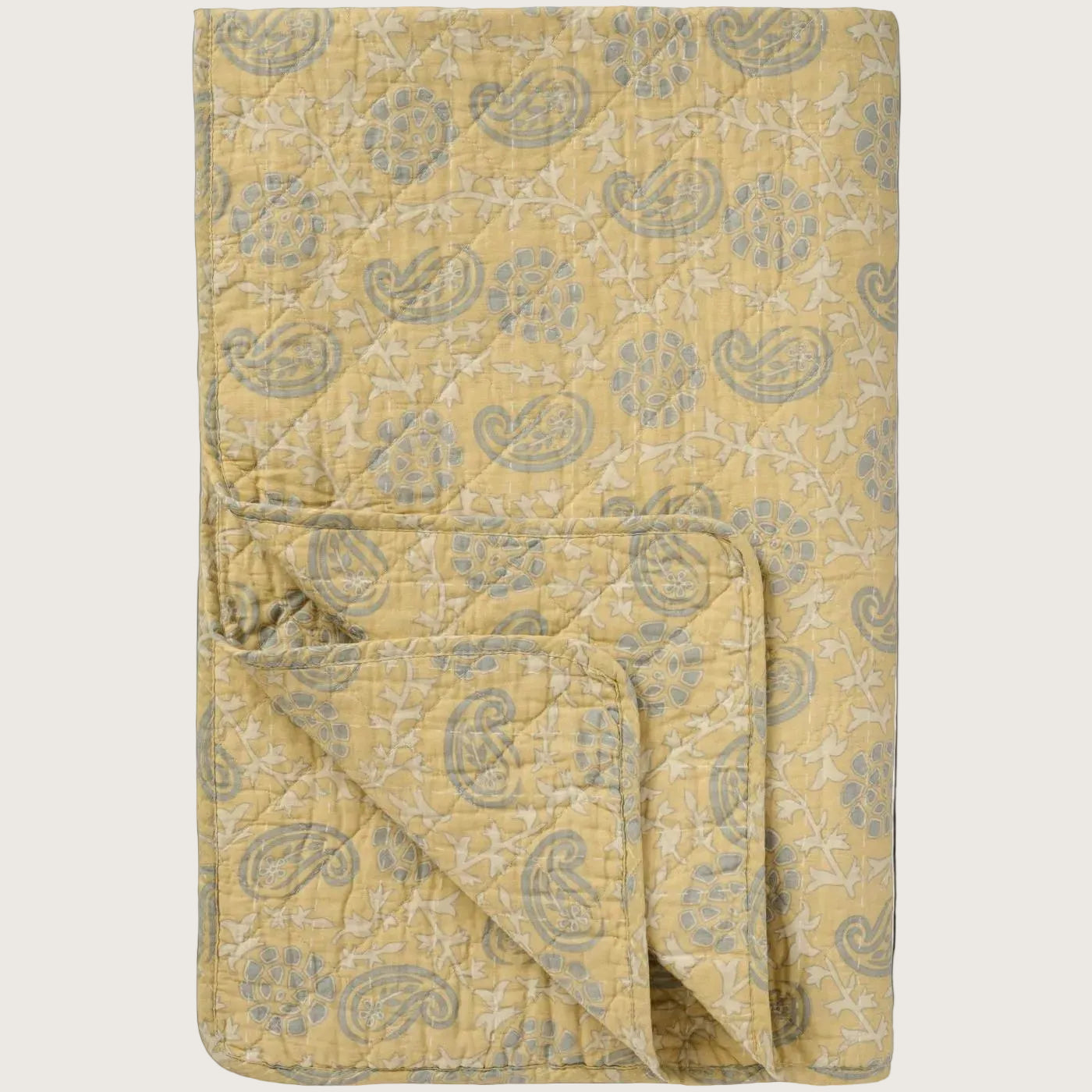 Sart gul vattæppe fra Ib Laursen