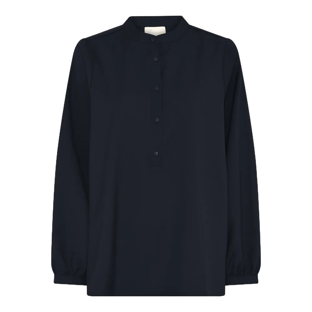 Mørkeblå skjorte bluse fra FRAU