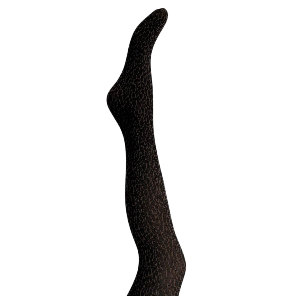 Signe Strømpebukser - Dark brown &amp; black animal print