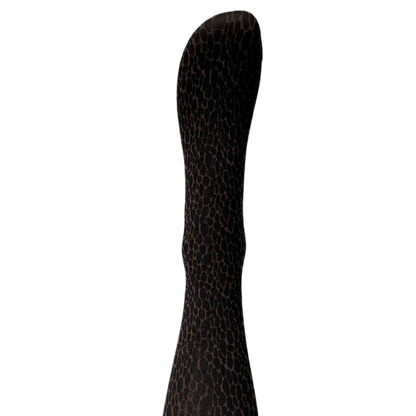 Signe Strømpebukser - Dark brown &amp; black animal print