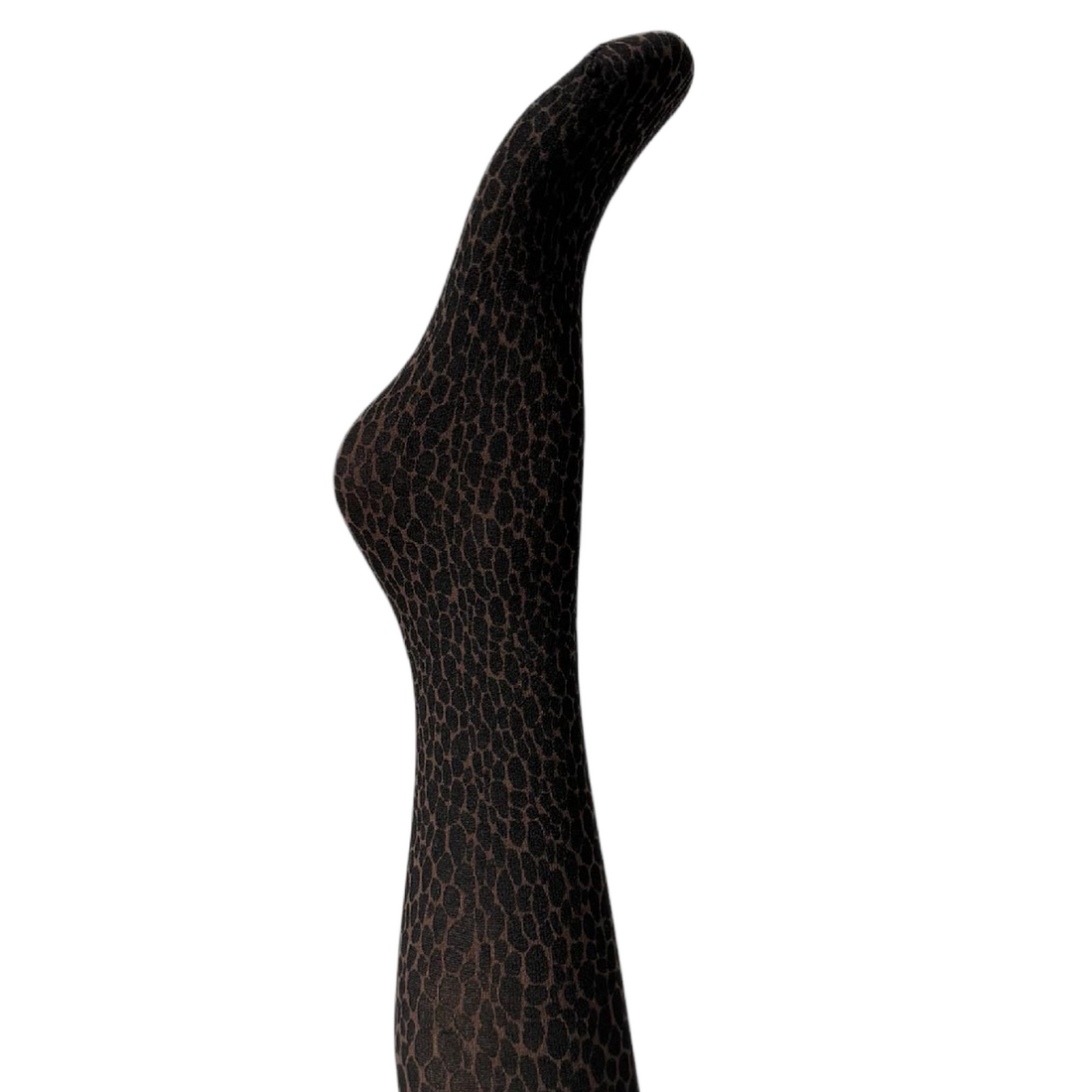 Signe Strømpebukser - Dark brown &amp; black animal print