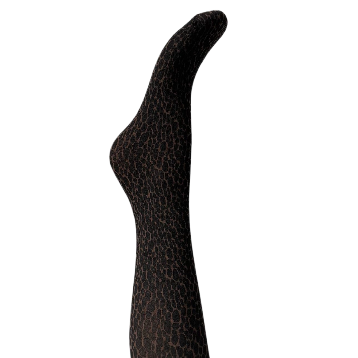 Signe Strømpebukser - Dark brown &amp; black animal print