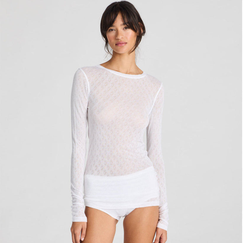 Fermi Bluse - Viskose/Silke - White