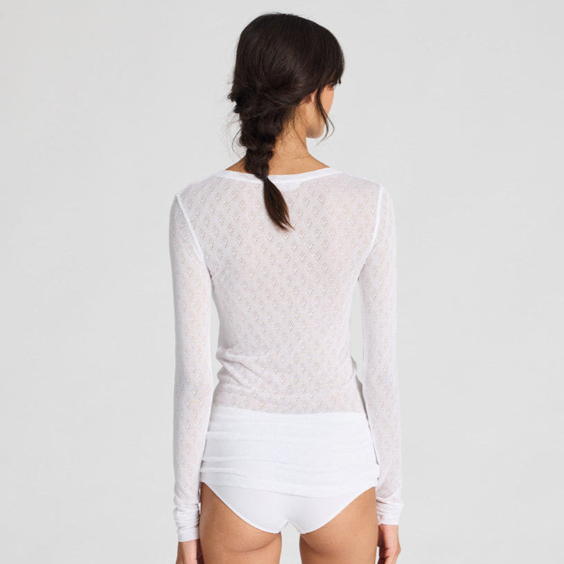 Fermi Bluse - Viskose/Silke - White